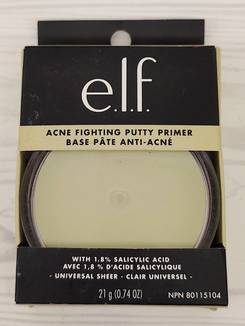e.l.f. Acne Fighting Putty Primer - Light Green